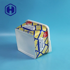 بیسکویت خالی 3 لیتری بسته بندی جعبه پلاستیکی مربعی با دسته درب