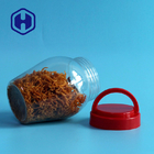 بسته بندی مواد غذایی کنسرو شیشه ترشی پلاستیکی 590 میلی لیتری درب پیچ دار شکل سفارشی