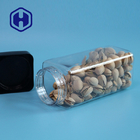 بیسکویت شیشه ای پلاستیکی ضد نشت خالی پاک کن بسته بندی برنج 555 میلی لیتری Food Square PET Jar