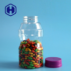 300 میلی لیتر شیشه پلاستیکی ضد نشتی برای دانه های دانه های شکلات، شیشه های آب نبات PET دهان کوچک با درب پیچ