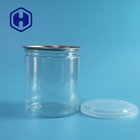 750 میلی لیتر قوطی های پلاستیکی شفاف چاپ روی صفحه بسته بندی درجه مواد غذایی بسته بندی بدون BPA درب قوطی خالی حیوان خانگی به راحتی باز می شود