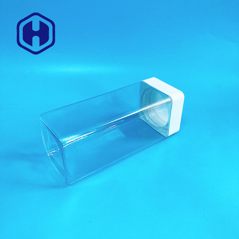 1140 میلی لیتر شیشه های پلاستیکی مربعی با پیچ شیرینی میله های درجه غذا با ضد نشتی آستر