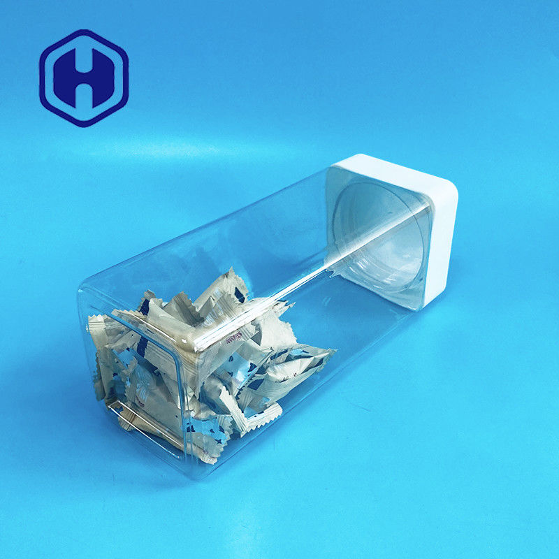 1140 میلی لیتر شیشه های پلاستیکی مربعی با پیچ شیرینی میله های درجه غذا با ضد نشتی آستر