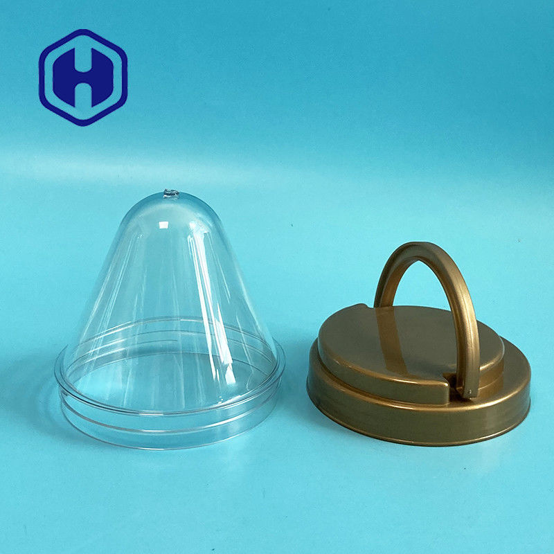 بطری پیت قابل انباشت پیش شکل بیسکویت میوه خشک آب نبات قوطی 87 میلی متر گردن باز