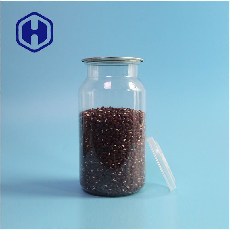 قوطی های پلاستیکی شفاف PET برای مواد غذایی خشک و ادویه جات با ضد نشت و طراحی آسان باز