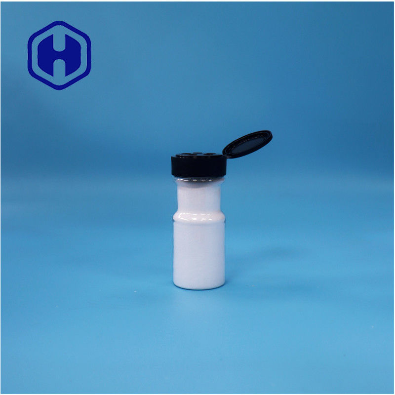 گلوله شفاف پلاستیکی نمک ذرت نشاسته درجه غذایی ادویه قوطی Flip Top Cap