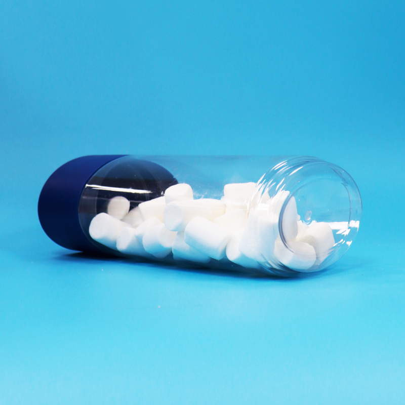 مواد غذایی شکل بیضوی شفاف پلاستیکی PET کوکی آجیل آب نبات آب نبات بطری ضد دستکاری