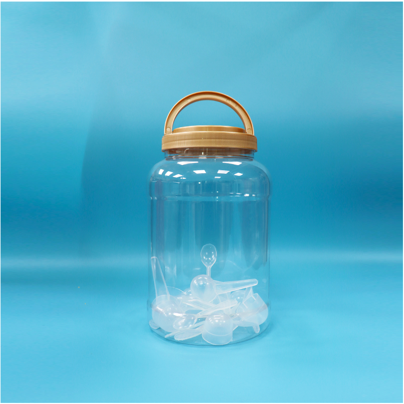 BPA Free Handle Cap شفاف دور دهان گسترده PET پلاستیکی پودر شیر قاشق قاشق