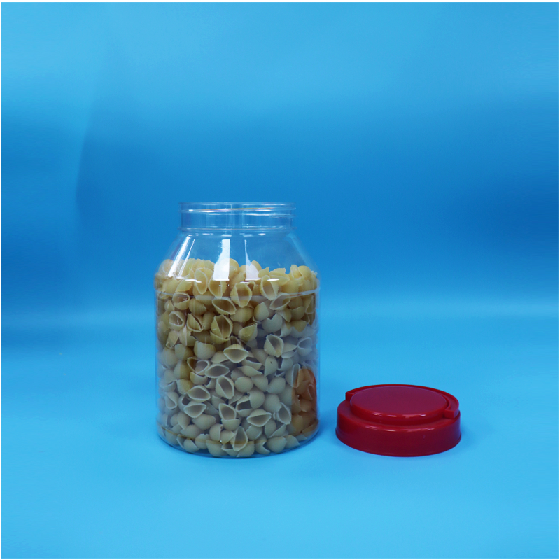 مواد غذایی شفاف پلاستیکی شیرینی شکلات تراشه لوبیا خشک میوه شیشه پیچ کلاه صاف
