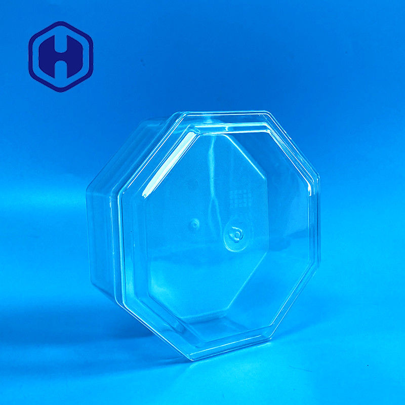 هشت ضلعی آجیل سفارشی Cubilose 15oz Clear PET Box