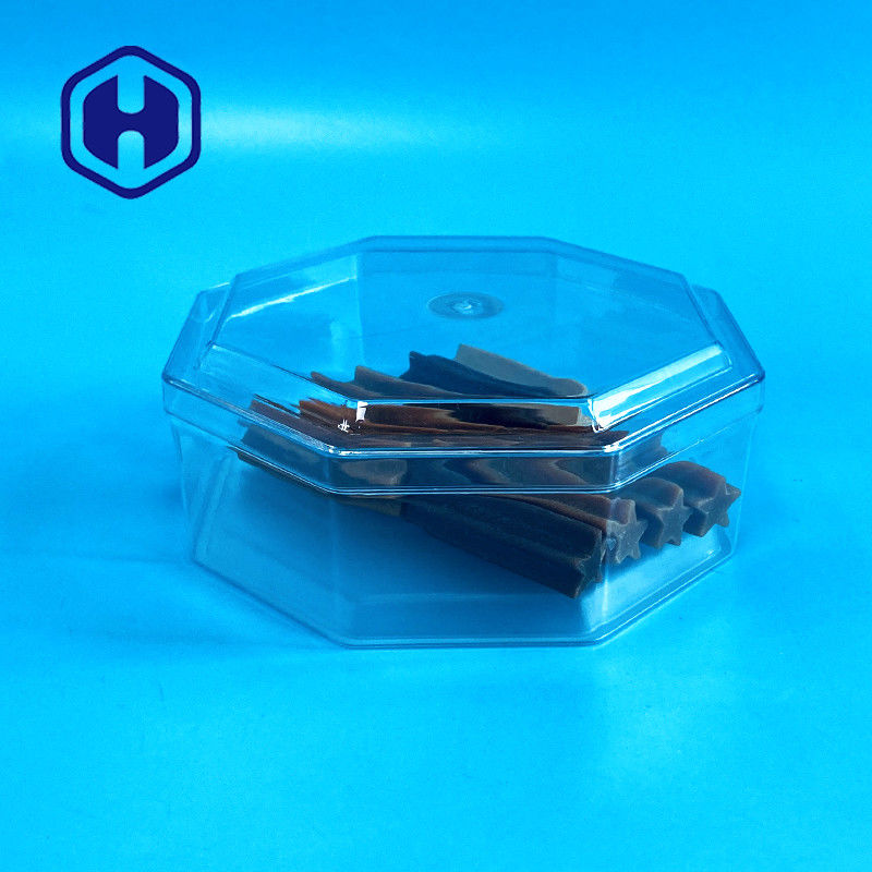 هشت ضلعی آجیل سفارشی Cubilose 15oz Clear PET Box