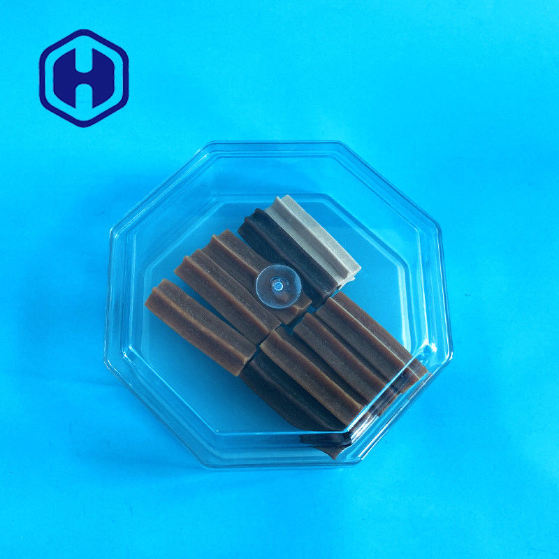 هشت ضلعی آجیل سفارشی Cubilose 15oz Clear PET Box