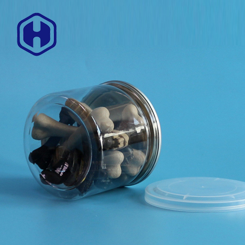 307# 280 میلی لیتر قوطی های پلاستیکی شفاف PET EOE درب کنسرو غذاهای دریایی خاویار زنجبیل گردو بادام