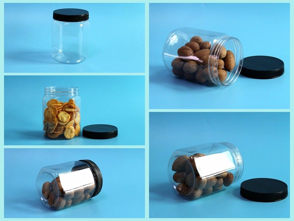 630 میلی لیتر 21.5 اونس ظرف پلاستیکی شش گوش بلغور جو دوسر آرد ذرت آب نبات چوبی بسته بندی چیپس گیاهی