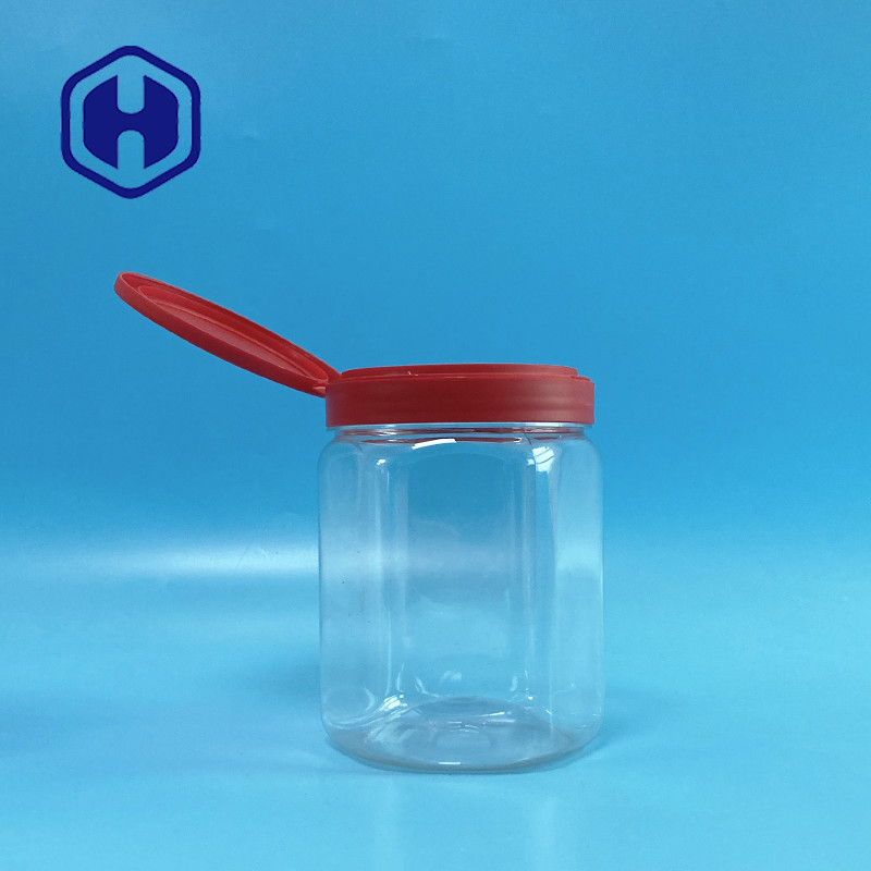 ظروف پلاستیکی شش ضلعی شفاف PET برای نمک حمام 660 میلی لیتر