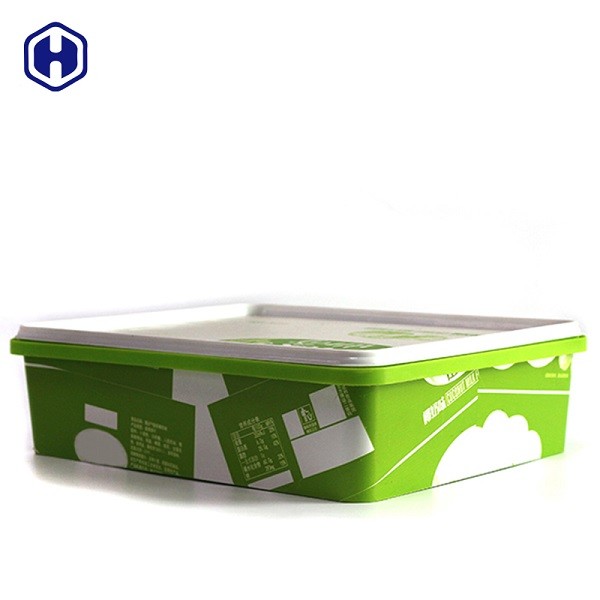 ظروف نگهدارنده مواد غذایی پلاستیکی مربع خالی گواهینامه Eco Friendly SGS FDA
