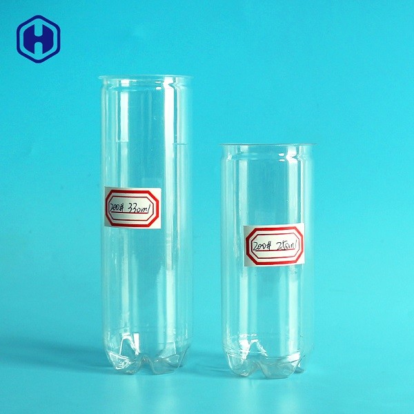 قوطی نوشابه پلاستیکی شفاف 250ml 330ML نوشیدنی بسته بندی غیر Spill
