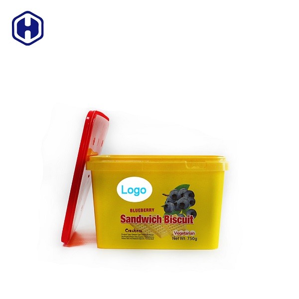 ظروف مربع درب IML بسته بندی شده سفارشی پلاستیکی بسته بندی ظروف میوه خشک