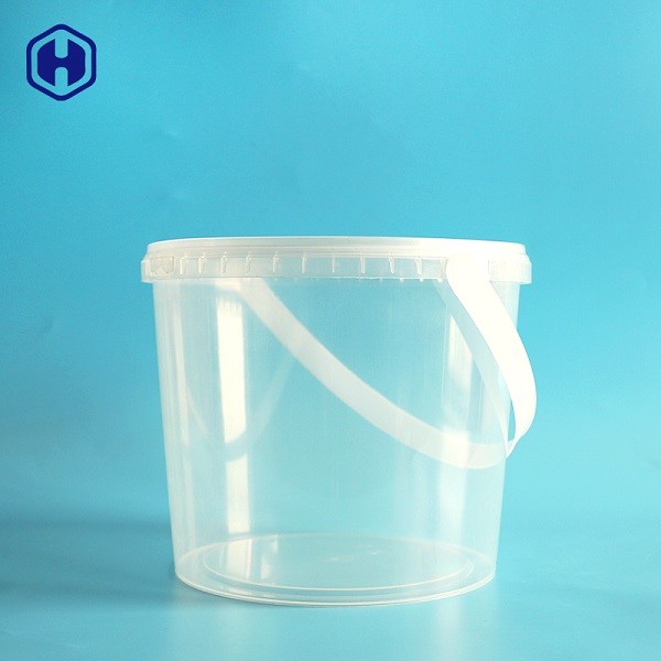 آب نبات های سطحی دور IML سطل آب نبات سیلندر تمیز با کلاه