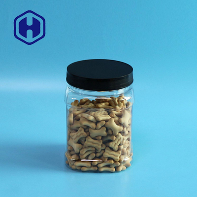 Snack Square Empty PET Food Plastic Jar 30OZ نشتی