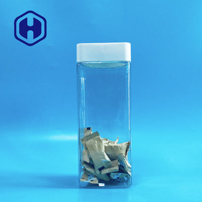 1140 میلی لیتر شیشه های پلاستیکی مربعی با پیچ شیرینی میله های درجه غذا با ضد نشتی آستر