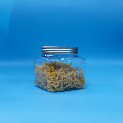 مواد غذایی درجه آب نباتات مواد غذایی میان وعده PET شفاف مربع پلاستیکی چسب شیشه آلومینیومی