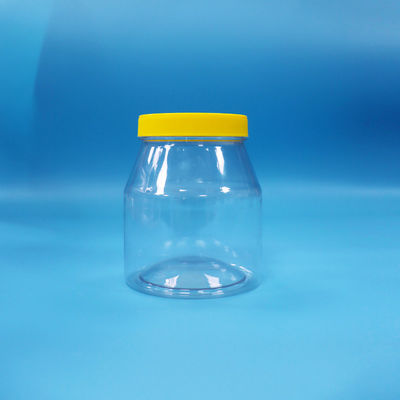 کلوچه های باز دهان شفاف PET پلاستیکی قوطی شکر شیرین