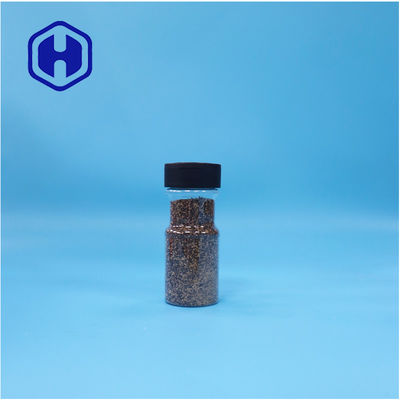 شفاف PET خردل نمک فلفل سیاه پودر کری ادویه قوطی Flip Top Cap