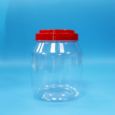 کلوچه شیرینی شفاف دهان گسترده PET درجه مواد غذایی بطری استوانه ای