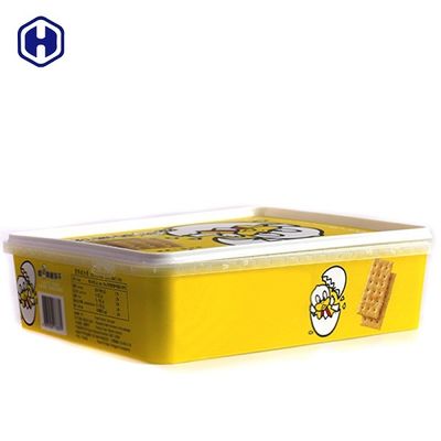 ظروف مواد غذایی پلاستیکی مربع سودا کراکر در برچسب زدن قالب 87OZ 2600ML