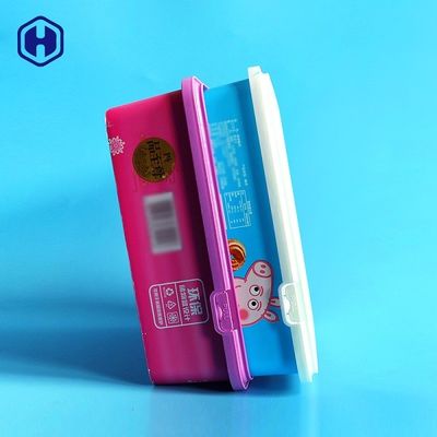 جعبه های پلاستیکی مربع مواد غذایی با درب بهداشتی بدون بو BPA رایگان