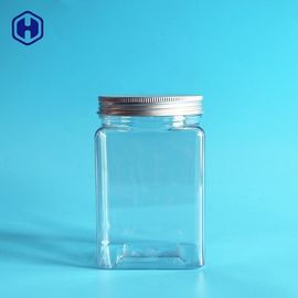 شیشه های کوچک پلاستیکی خالی مربع پهن کوچک صرفه جویی در فضای جمع شده