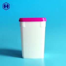 بسته بندی مواد غذایی سفید ظروف پلاستیکی 690ML درپوش PP جعبه های پلاستیکی کوکی
