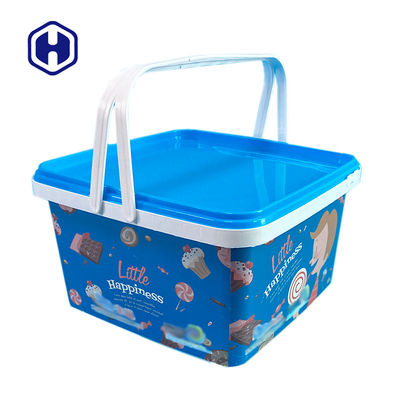 ظرف سفارشی مربع 195 میلی متر 113OZ کوکی بیسکویت IML