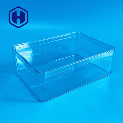 جعبه پلاستیکی مستطیلی Bpa Free 40oz PET Clear Plastic Box بدون دسته