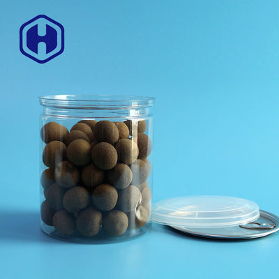 750 میلی لیتر قوطی های پلاستیکی شفاف چاپ روی صفحه بسته بندی درجه مواد غذایی بسته بندی بدون BPA درب قوطی خالی حیوان خانگی به راحتی باز می شود