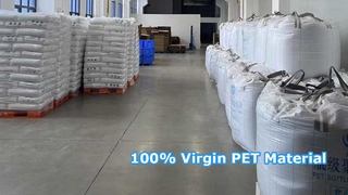 مواد اولیه 100% ویرجین PET | مواد بسته بندی درجه مواد غذایی با گواهی FSSC22000