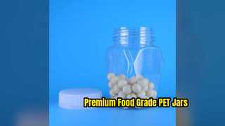 شیشه های PET درجه مواد غذایی سفارشی برای بسته بندی مواد غذایی درجه یک