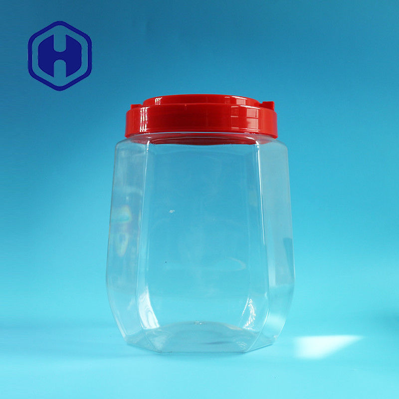 شیشه پلاستیکی ضد نشتی 2480 میلی لیتری با دهانه پهن درب پیچ