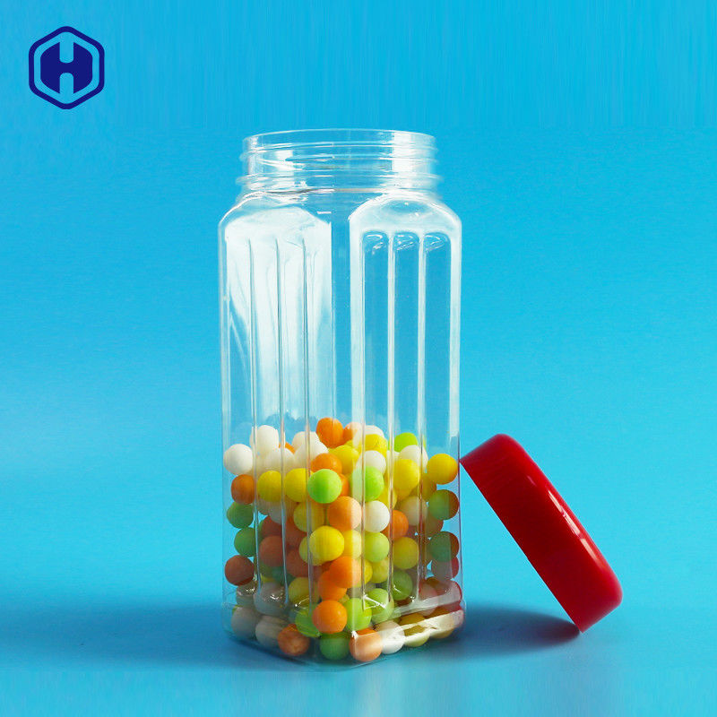 171 میلی متر ارتفاع شیشه PET مربع فله آجیل بادام هندی معطر چای خشک سبزیجات 560 میلی لیتر پوشش پلاستیکی