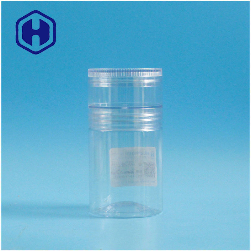 ظرف پلاستیکی 240 میلی‌لیتری پت H92 میلی‌متری 2 لایه درب پیچی خمیر میله‌های مربا بیسکویت خالی