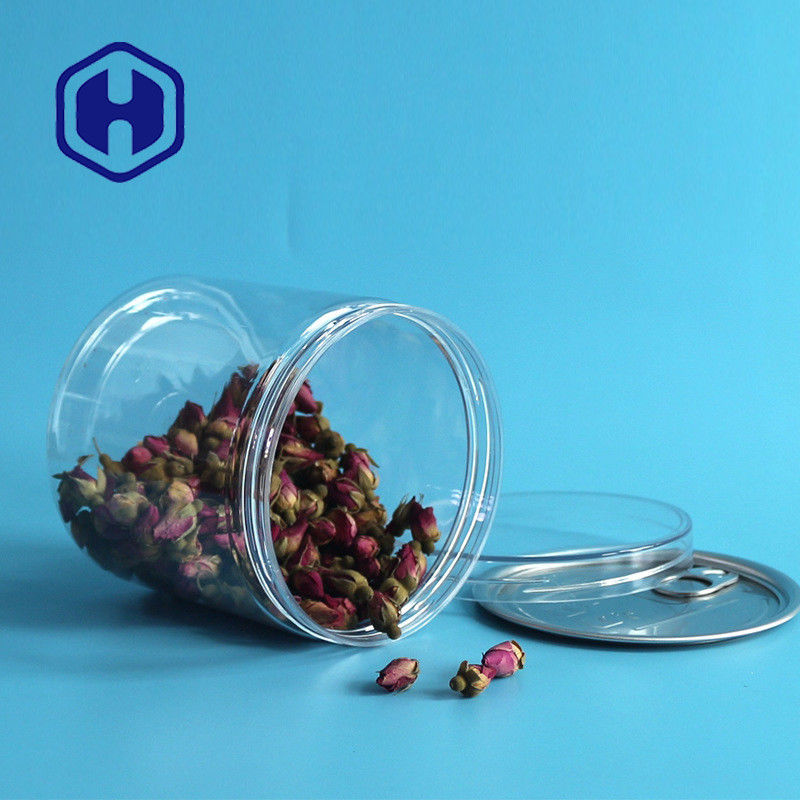 قوطی های پلاستیکی PET کنسرو شده با دهانه پهن 309# 740 میلی لیتری با درپوش پیچی Eoe آلومینیومی