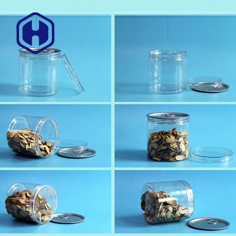 قوطی های پلاستیکی PET کنسرو شده با دهانه پهن 309# 740 میلی لیتری با درپوش پیچی Eoe آلومینیومی