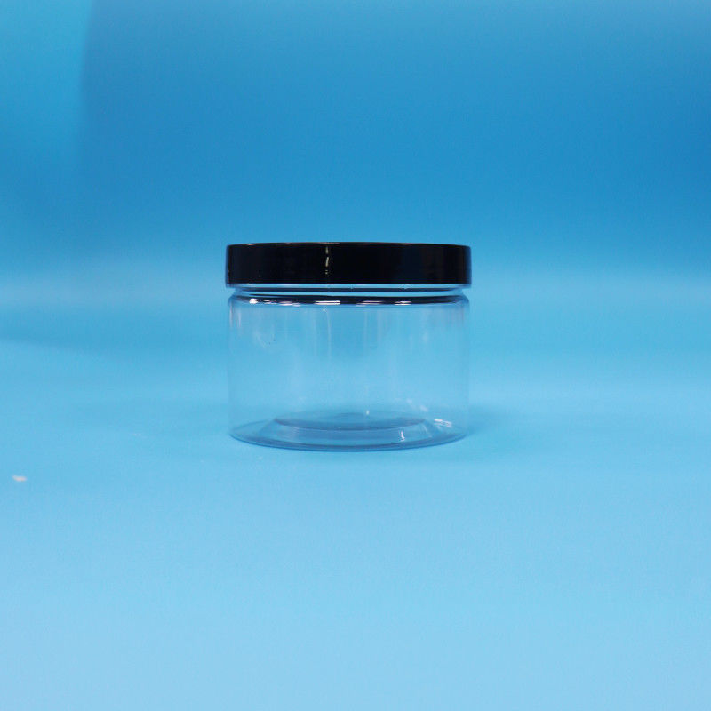 آبدان پلاستیکی PET شفاف شکل گرد دهان برای دانه های چای سیاه اسباب بازی هدیه آب نبات کوکو