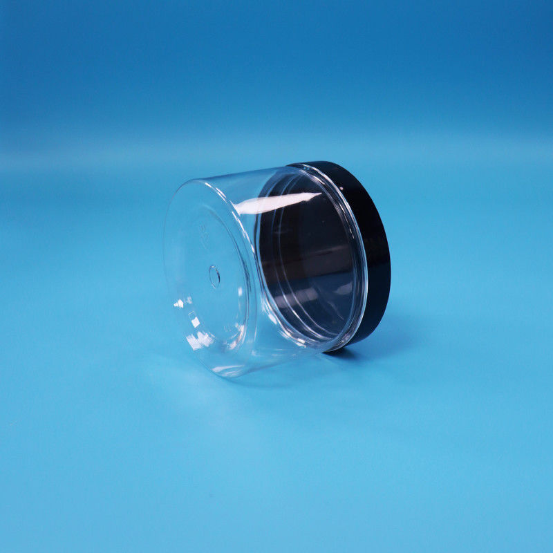 آبدان پلاستیکی PET شفاف شکل گرد دهان برای دانه های چای سیاه اسباب بازی هدیه آب نبات کوکو