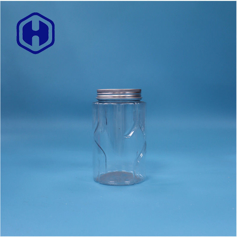 شکل گرد شفاف دانه های PET نعناع آب نبات شیرینی شیرینی مواد غذایی نوزاد جار آلومینیوم پوشش بالا