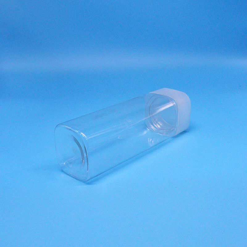 دهان گسترده 600ml اسنک فود شیرینی شفاف مربع بطری های پلاستیکی PET