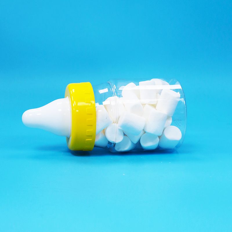 مواد غذایی شفاف PET پلاستیکی مهر و موم قوطی پیچ کپسول برای مواد غذایی شیرینی کوکی