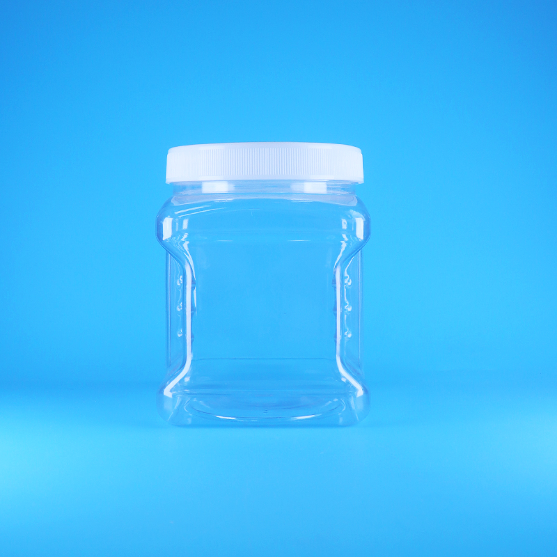 شیشه های پلاستیکی شفاف با درب پیچی PET بدون هوا برای میوه های شیرین، آجیل، غذای کودک