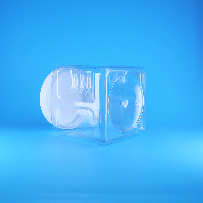 شیشه های پلاستیکی شفاف با درب پیچی PET بدون هوا برای میوه های شیرین، آجیل، غذای کودک